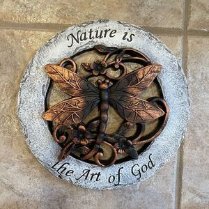 DRAGONFLY 12” Ornate Stepping Stone!